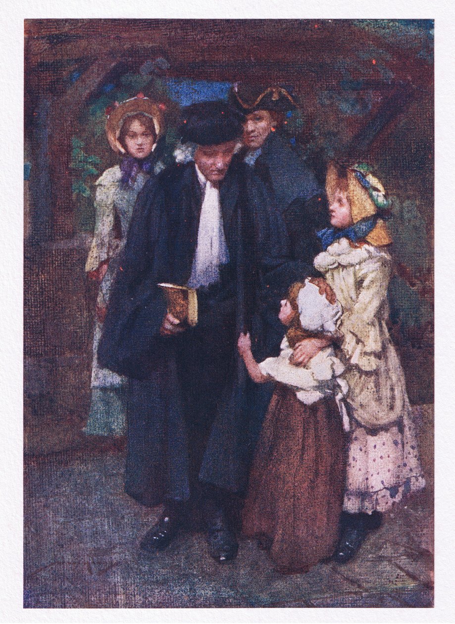 Anche i bambini lo seguivano con astuzia affettuosa, e gli tiravano la veste, per condividere il sorriso del buon uomo da William Lee Hankey