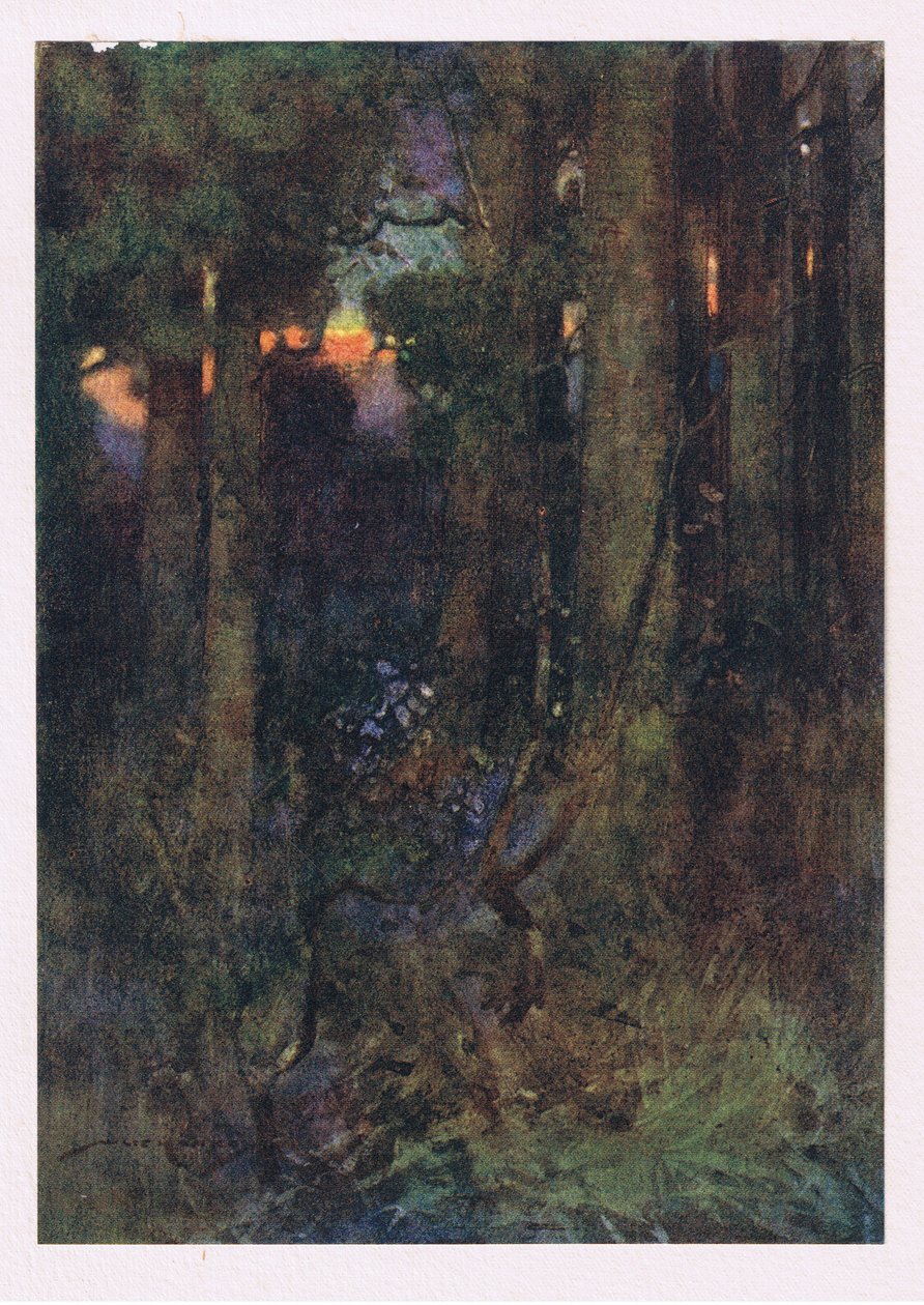 Quei boschi intricati dove gli uccelli dimenticavano di cantare, ma i pipistrelli silenziosi si aggrappavano in gruppi sonnolenti da William Lee Hankey