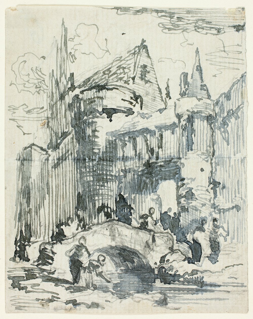 Ponte della città e portale da William Leighton Leitch