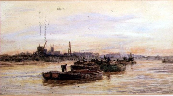 Chiatte al tramonto da William Lionel Wyllie