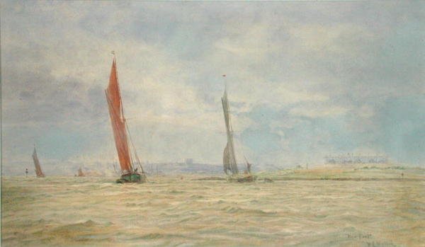 Forte di Hoo, fiume Medway da William Lionel Wyllie