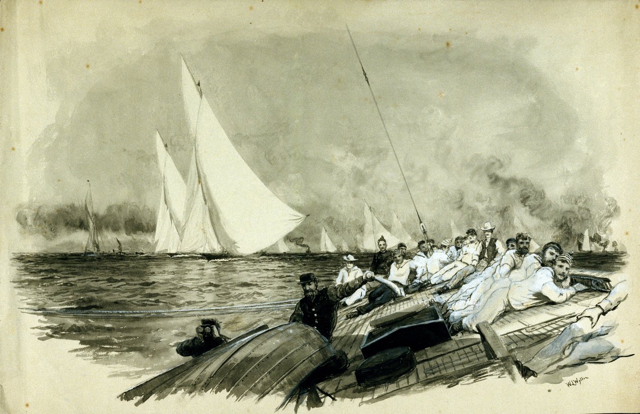 Barca da corsa di Lord Dufferin (Frederick Temple Hamilton-Temple-Blackwood) da William Lionel Wyllie