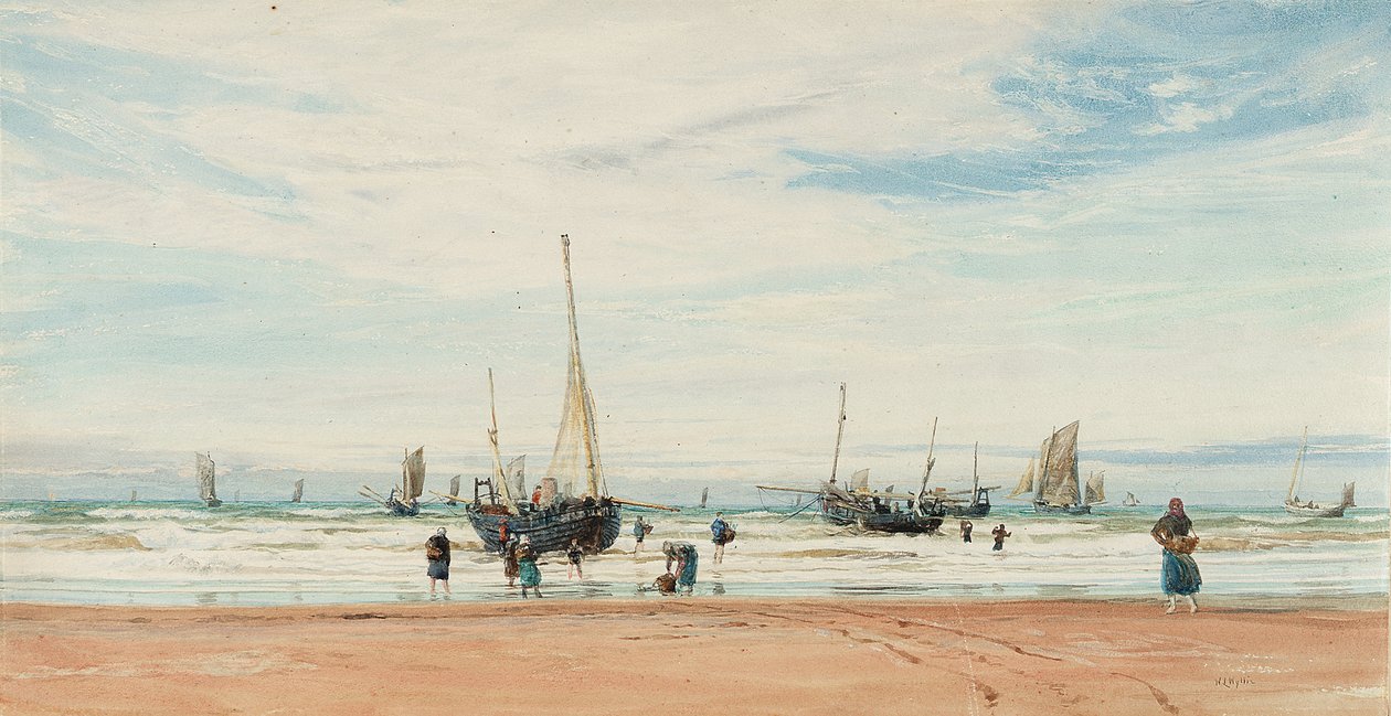 Piano del cantiere navale di Portsmouth (Inghilterra) nel 1850. Disegno e acquerello (65.5x79.5 cm), da una compilazione del 1906, di D. Hucker (?). da William Lionel Wyllie