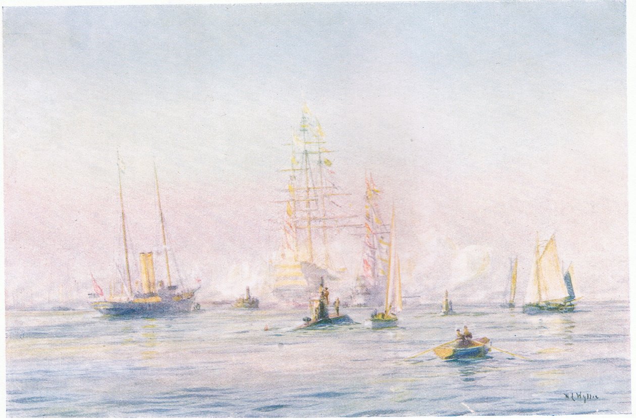 Porto di Portsmouth 1912, 1915 da William Lionel Wyllie