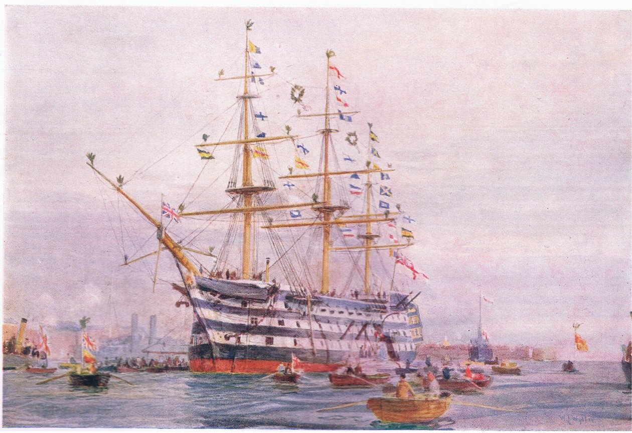 Anniversario di Trafalgar da William Lionel Wyllie