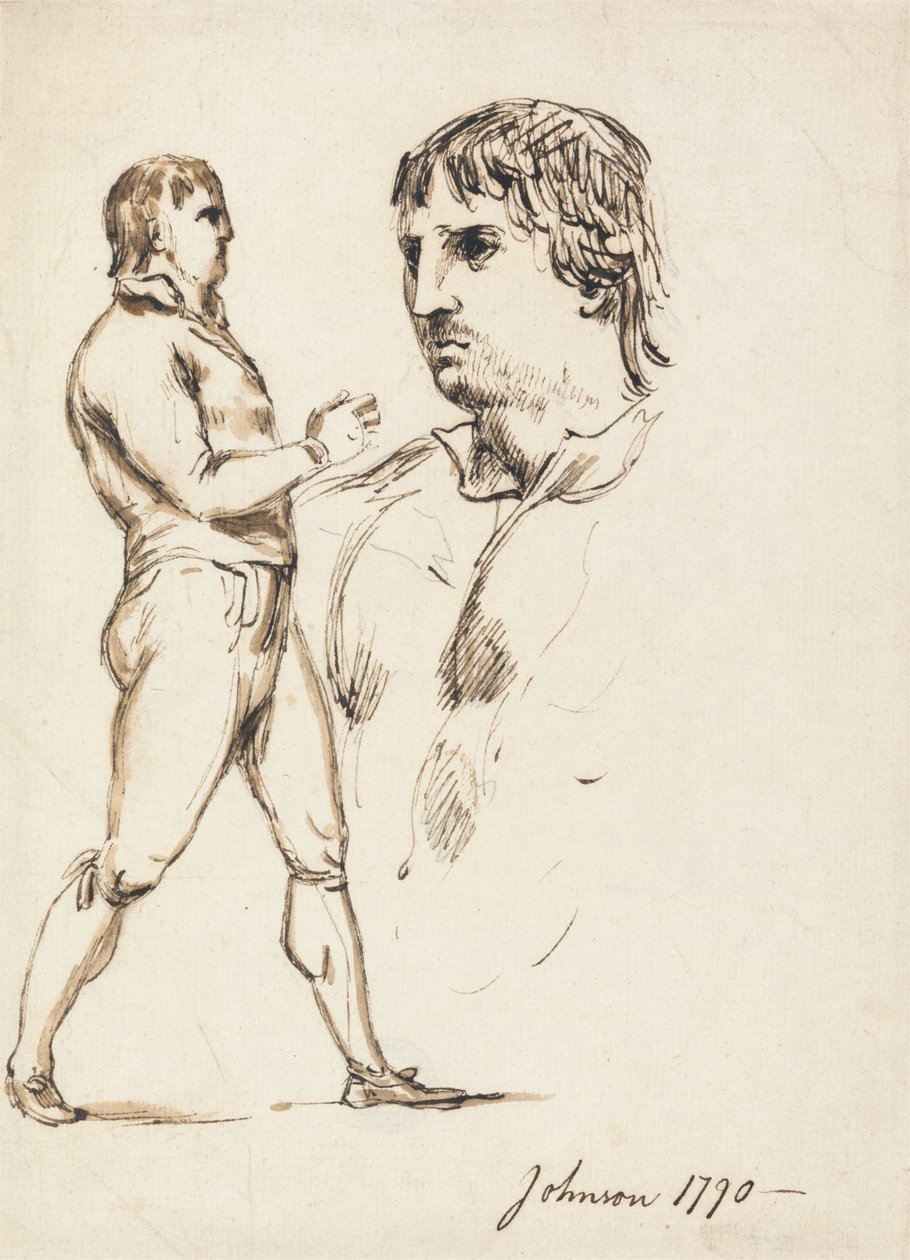 Ritratto del pugile Johnson da William Lock Ii