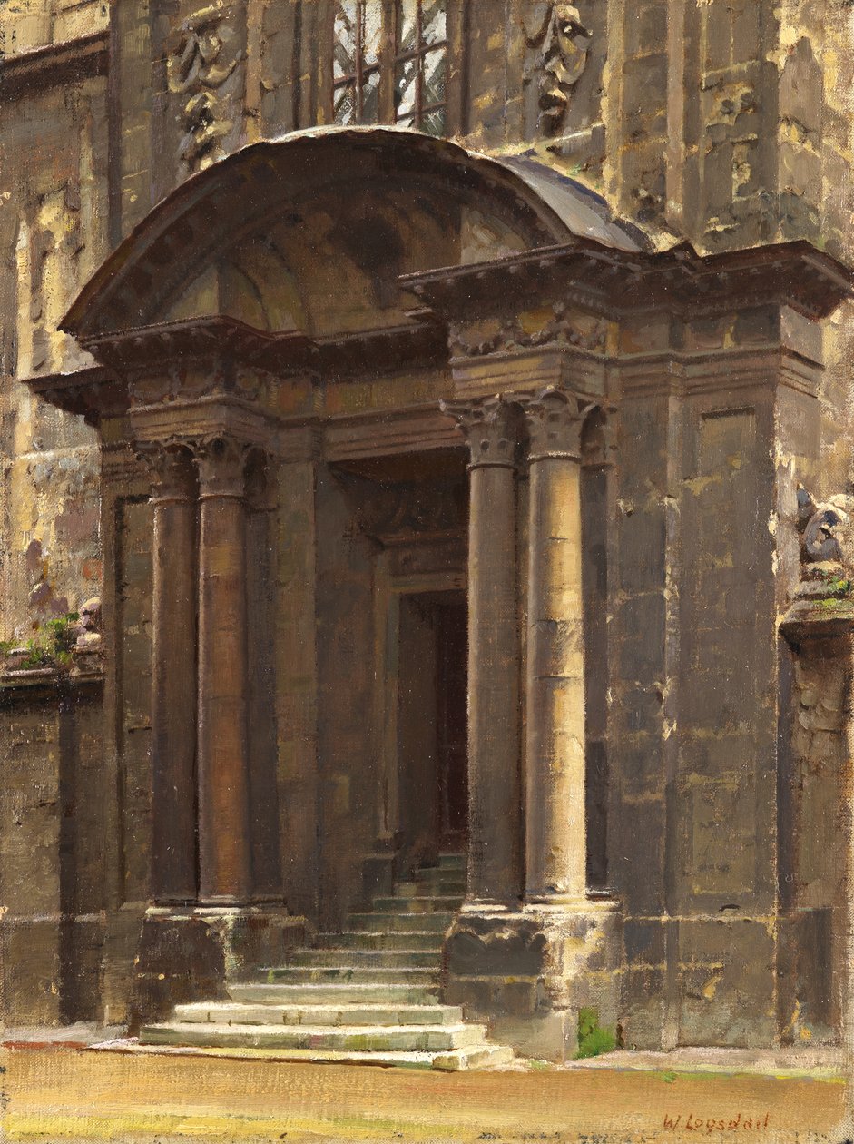 Il Portico del Vecchio Ashmolean, Oxford da William Logsdail