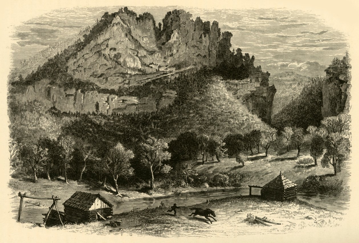 Le scogliere di Seneca, 1872 da William Ludwell Sheppard