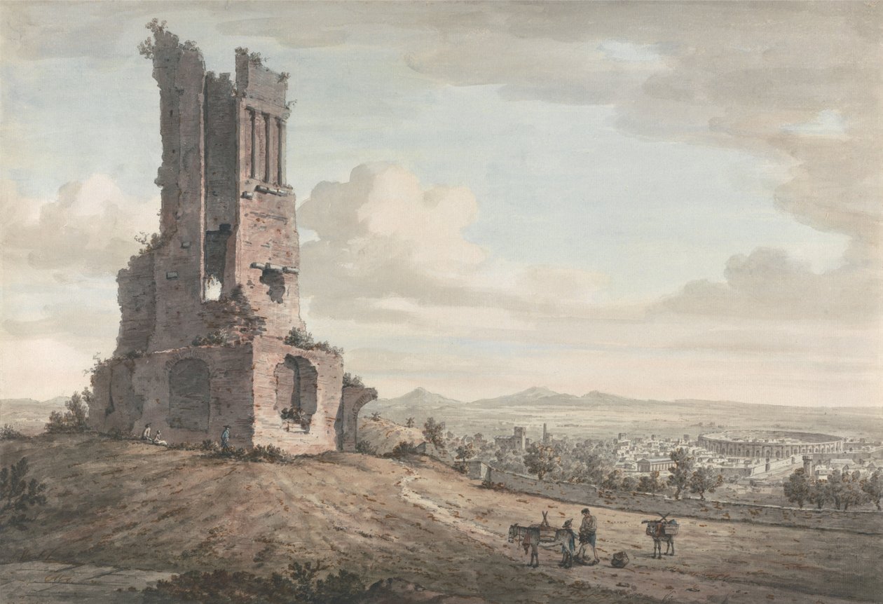 Nîmes dalla Torre Magne da William Marlow