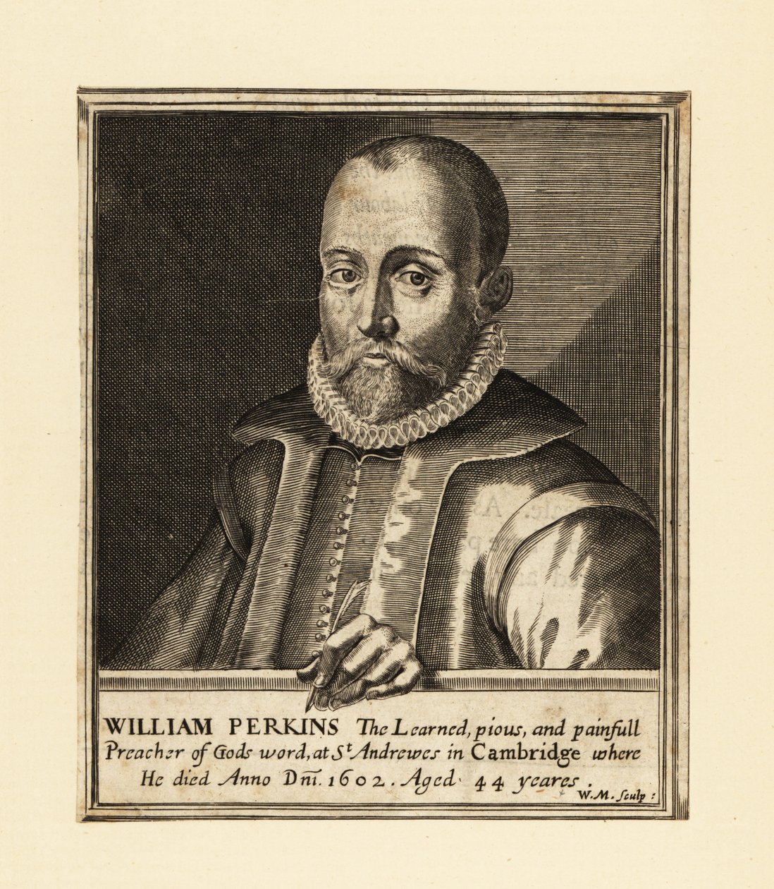 Ritratto di William Perkins, teologo inglese da William Marshall