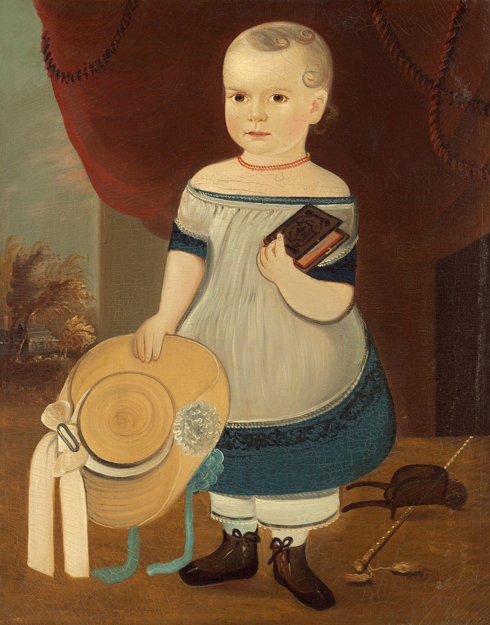 Bambino con cappello di paglia da William Matthew Prior