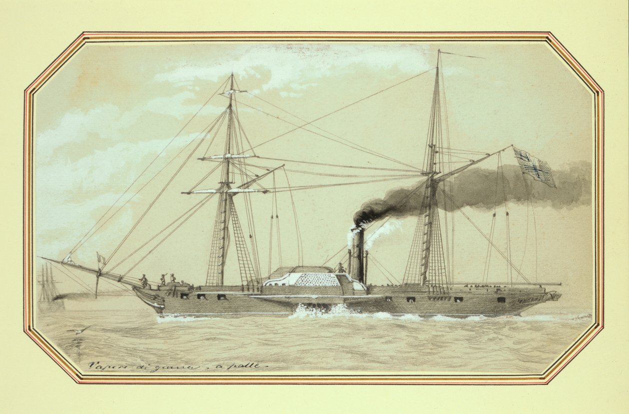 Nave da guerra a vapore a pale da William McConnell