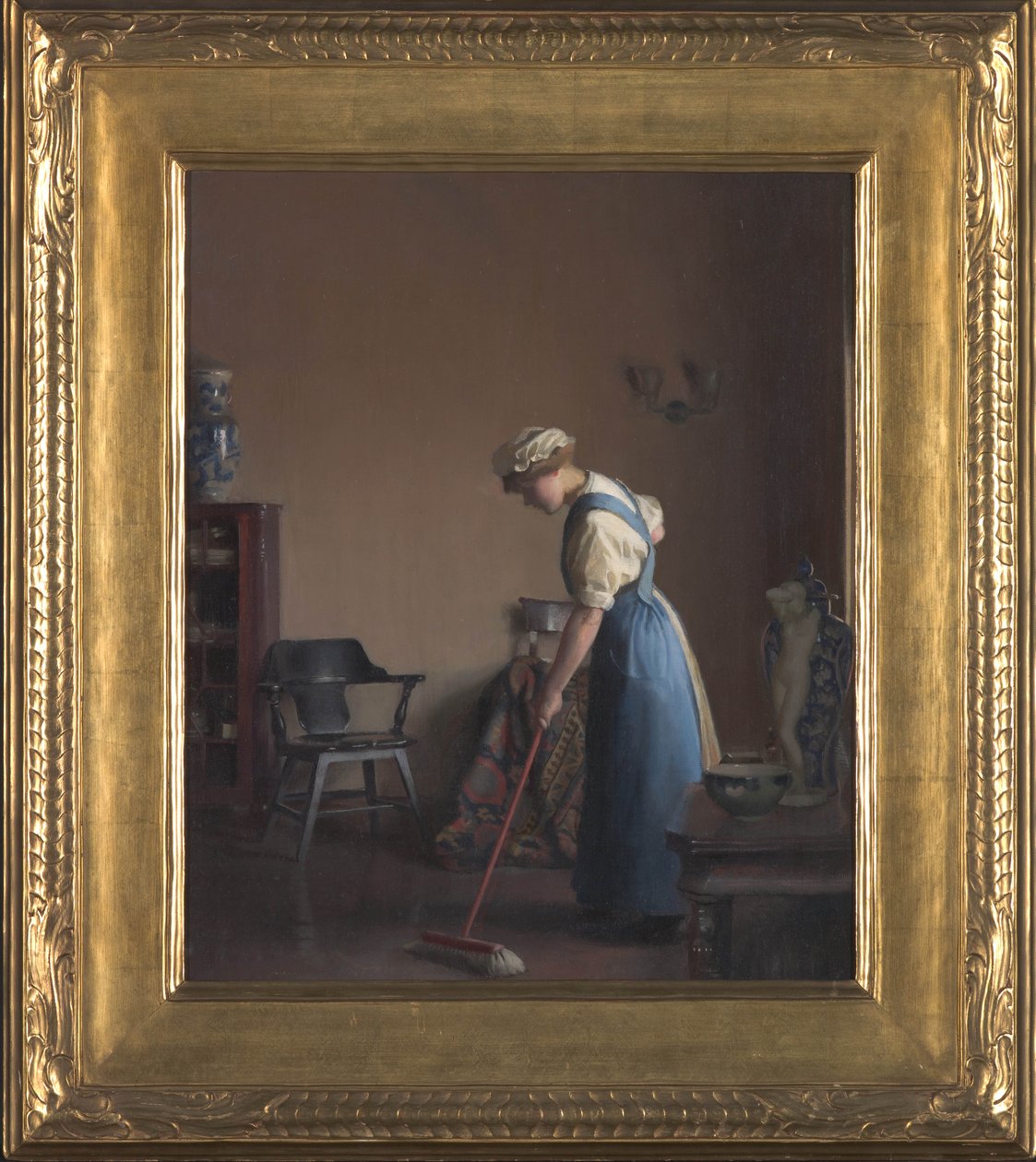 Ragazza che spazza, c.1912 da William McGregor Paxton