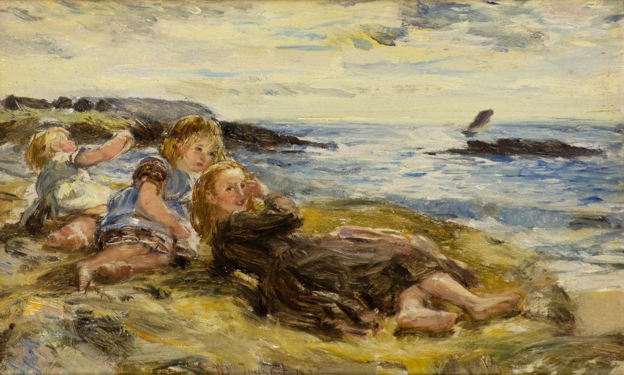 Bambini sulla spiaggia, Machrihanish da William McTaggart
