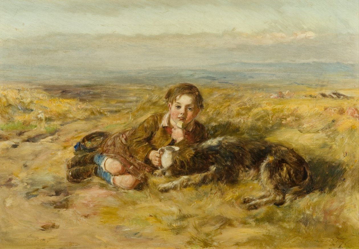 Il piccolo pastore [precedentemente catalogato come Ragazzo e cane] da William McTaggart