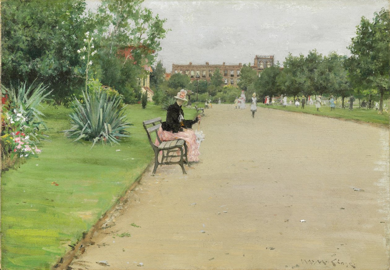 Un parco cittadino, c.1887 da William Merritt Chase