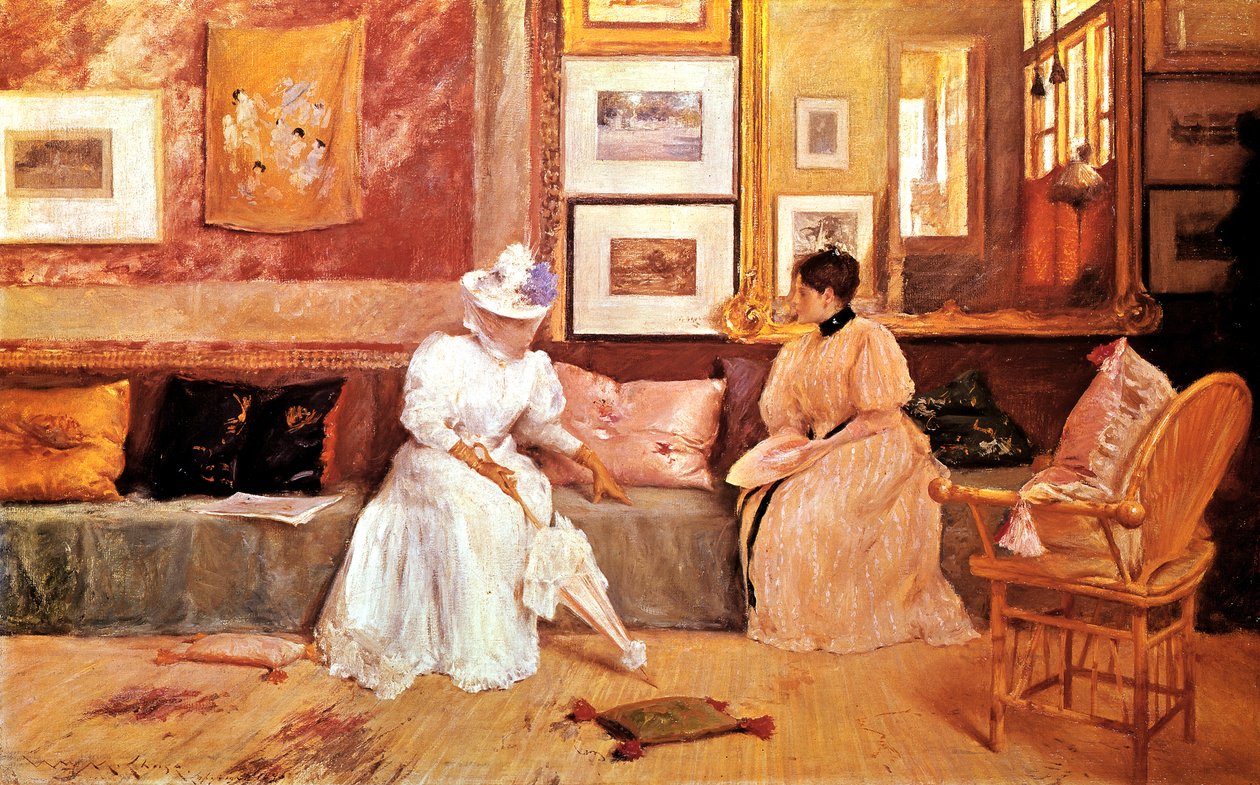 Una chiamata amichevole, 1895 da William Merritt Chase