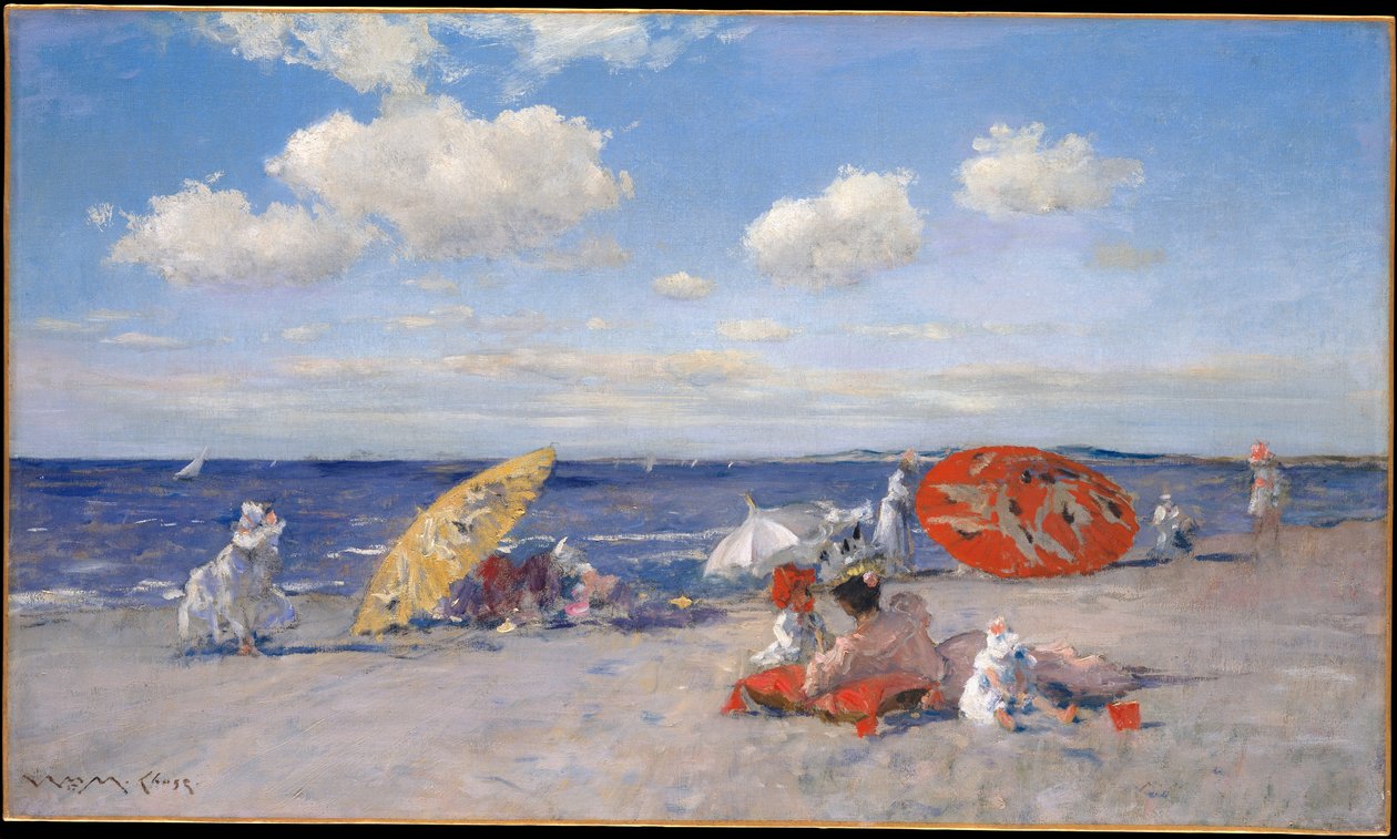 In riva al mare da William Merritt Chase