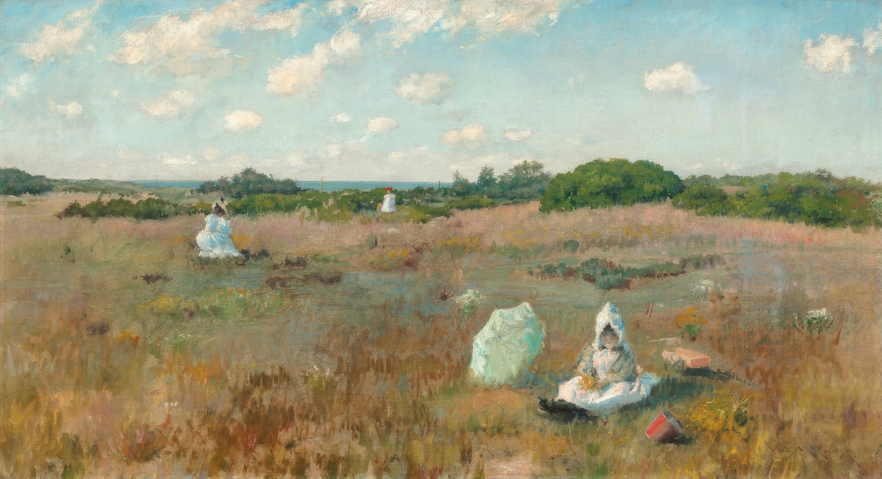 La raccolta dei fiori autunnali da William Merritt Chase