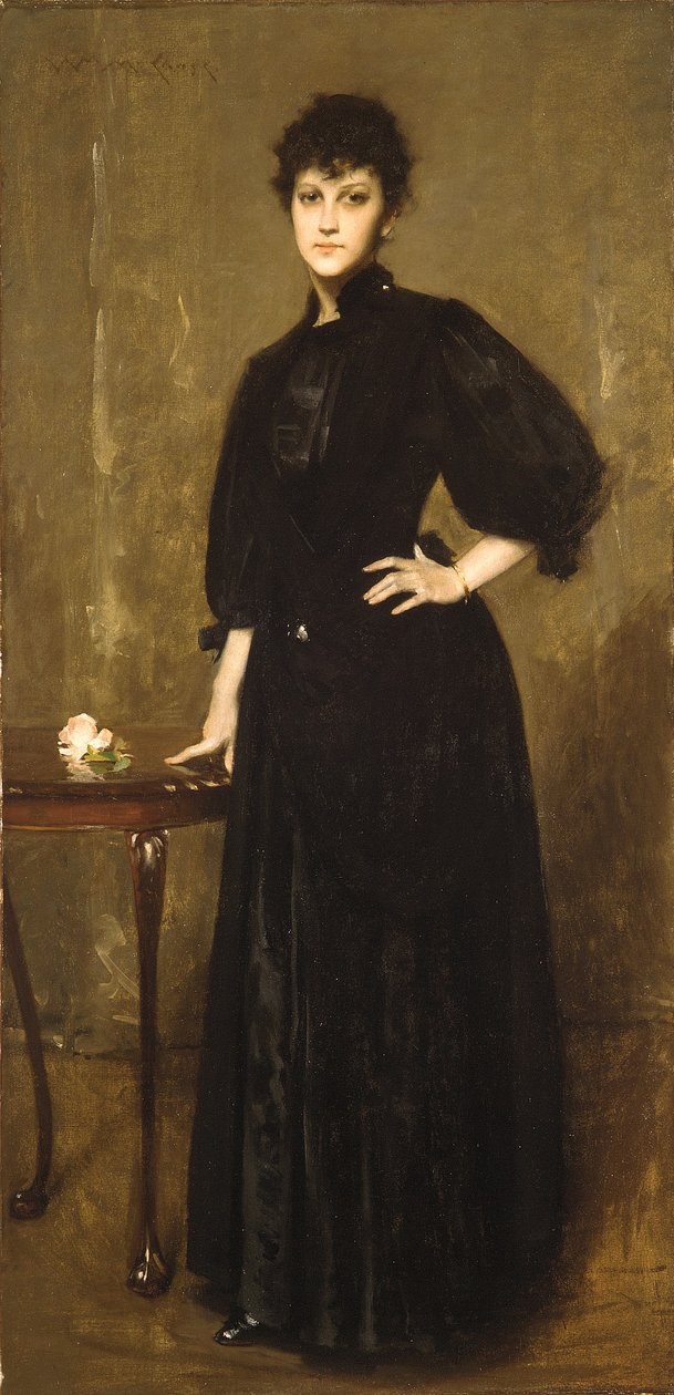 La signora in nero da William Merritt Chase