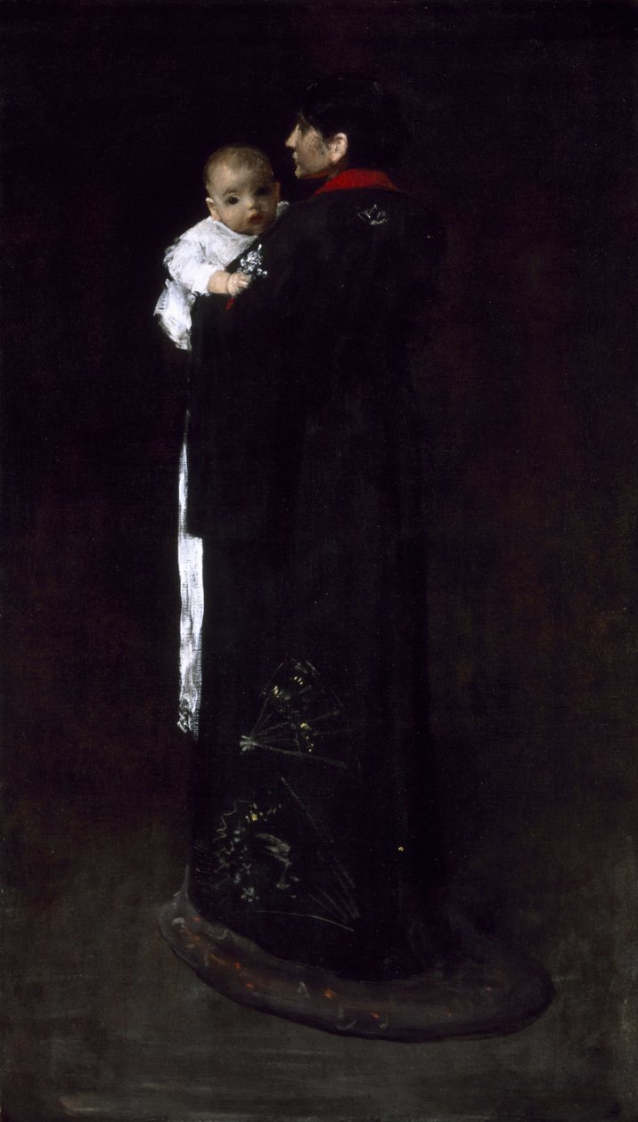 Madre e figlio (Il primo ritratto) da William Merritt Chase