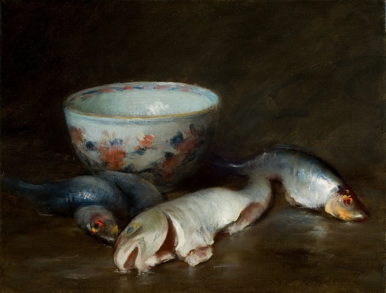 Natura morta con pesce da William Merritt Chase
