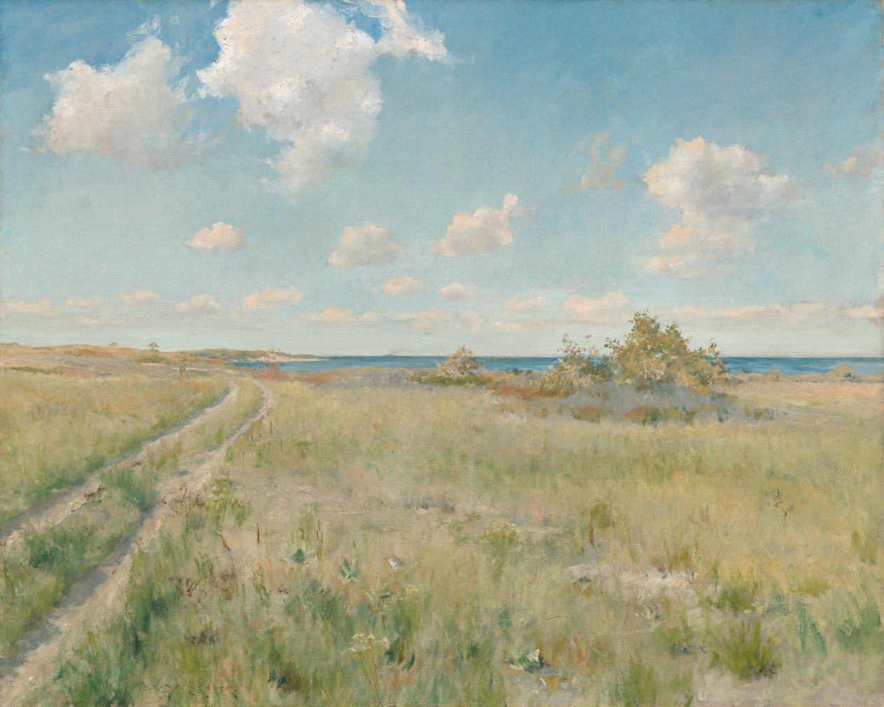 La vecchia strada verso il mare da William Merritt Chase