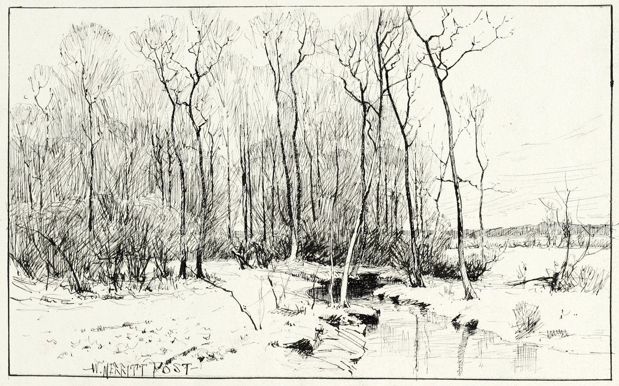 Senza Titolo, paesaggio invernale da William Merritt Chase