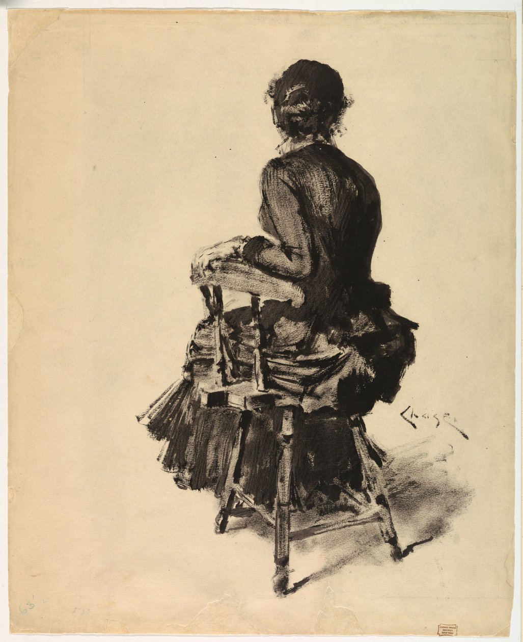 Donna seduta da William Merritt Chase
