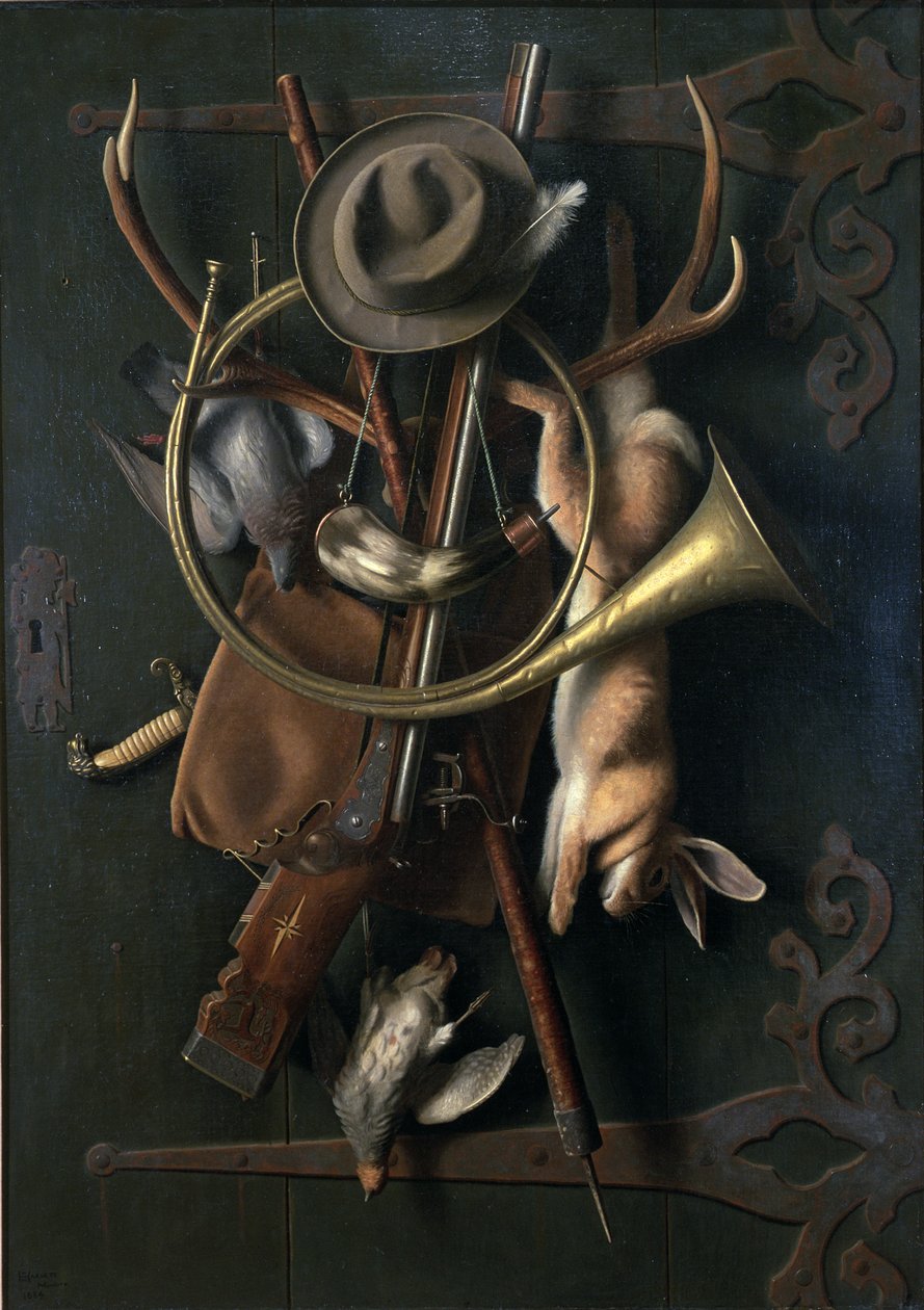 Dopo la caccia (3a versione) 1884 (olio su tela) da William Michael Harnett