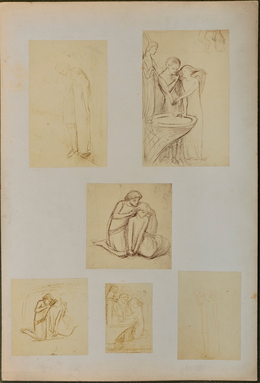 Studi per "La Belle Dame Sans Merci da William Michael Rossetti
