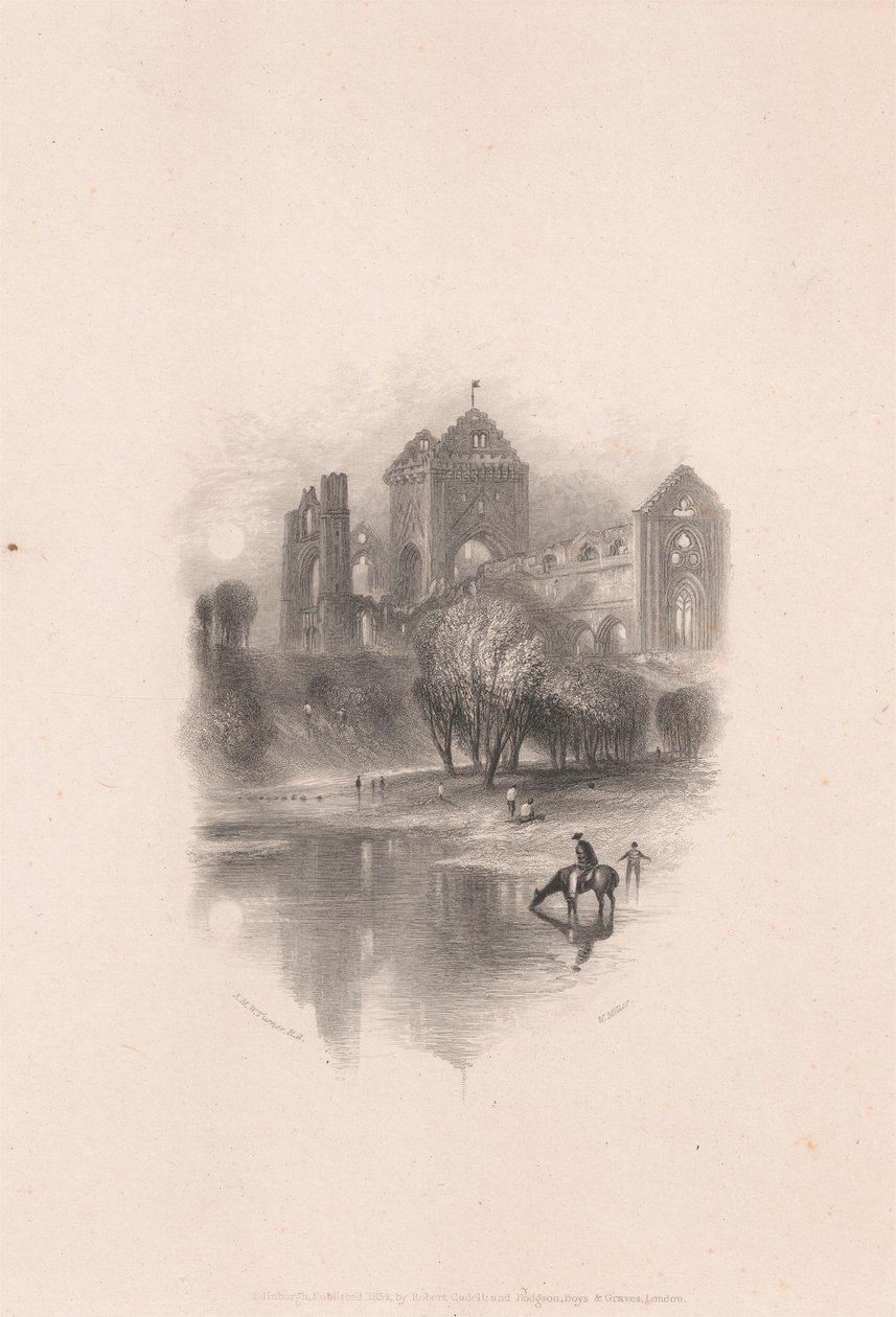 Nuova abbazia, vicino a Dumfries da William Miller