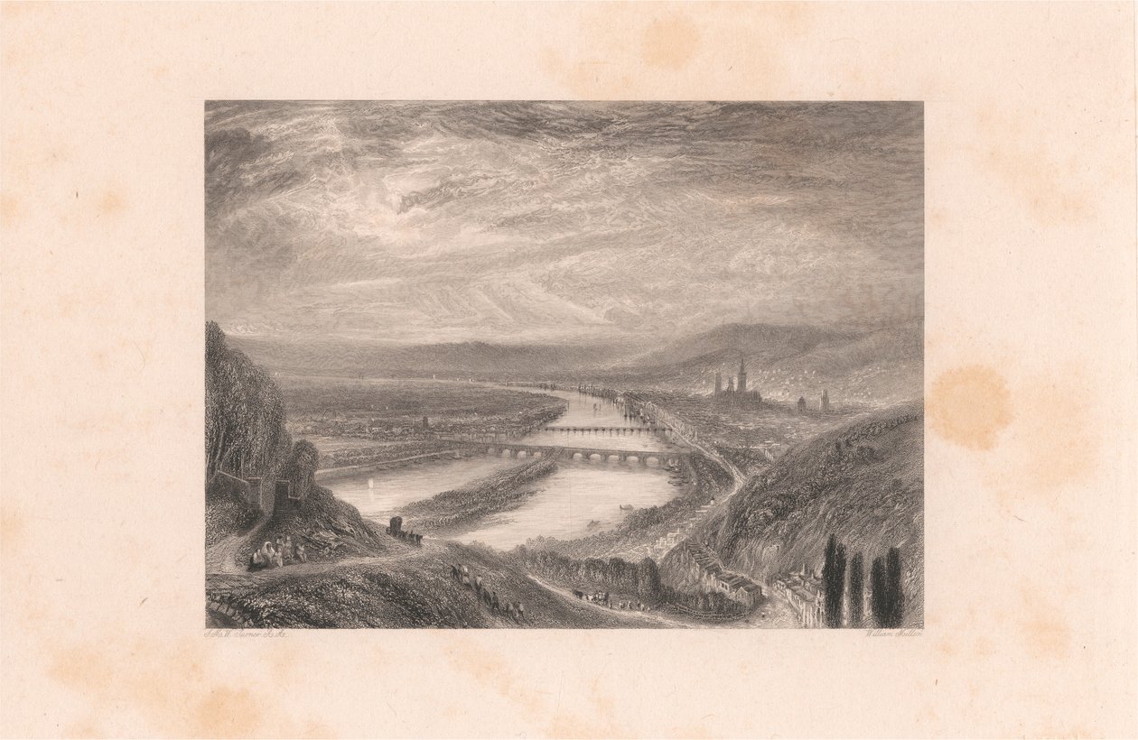 Rouen, dalla collina di Santa Caterina da William Miller