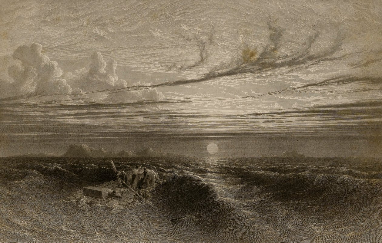 Tramonto in mare dopo una tempesta da William Miller