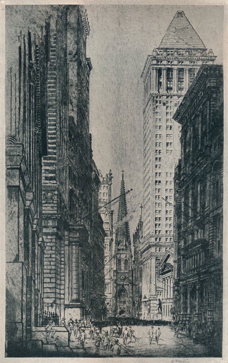 Wall Street, New York, c1913 da William Monk