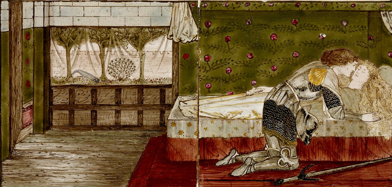 Sedici piastrelle formano otto illustrazioni della fiaba 