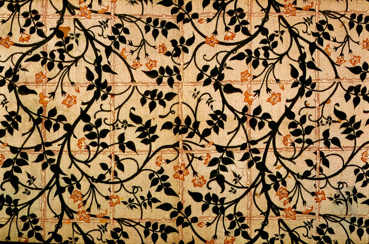 Disegno di tenda con gelsomino, 1868-70 da William Morris