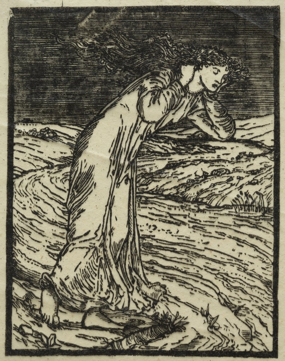 Psiche che si getta nel fiume da William Morris