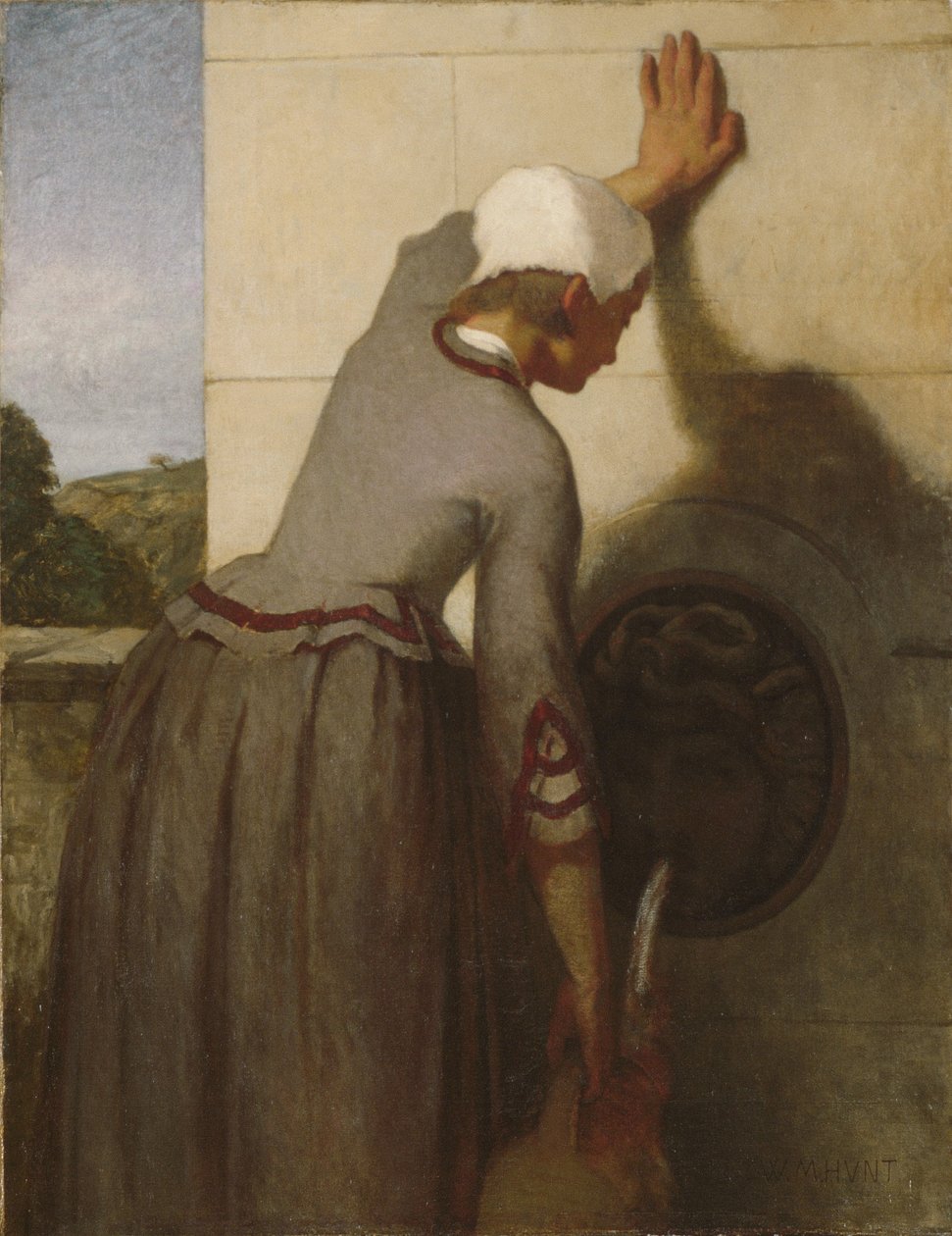 Ragazza alla fontana da William Morris Hunt