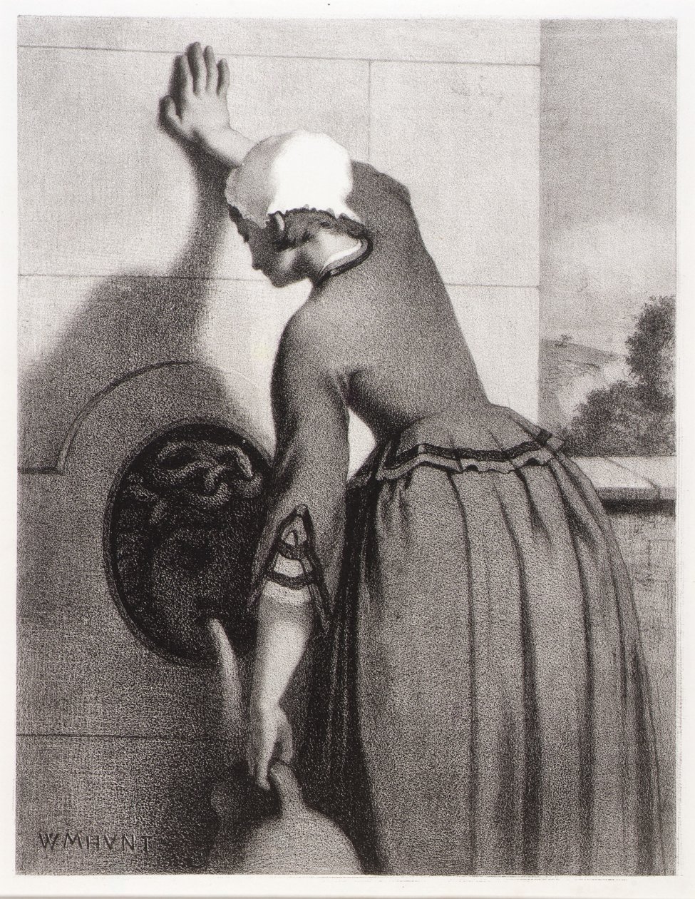 Ragazza alla fontana da William Morris Hunt