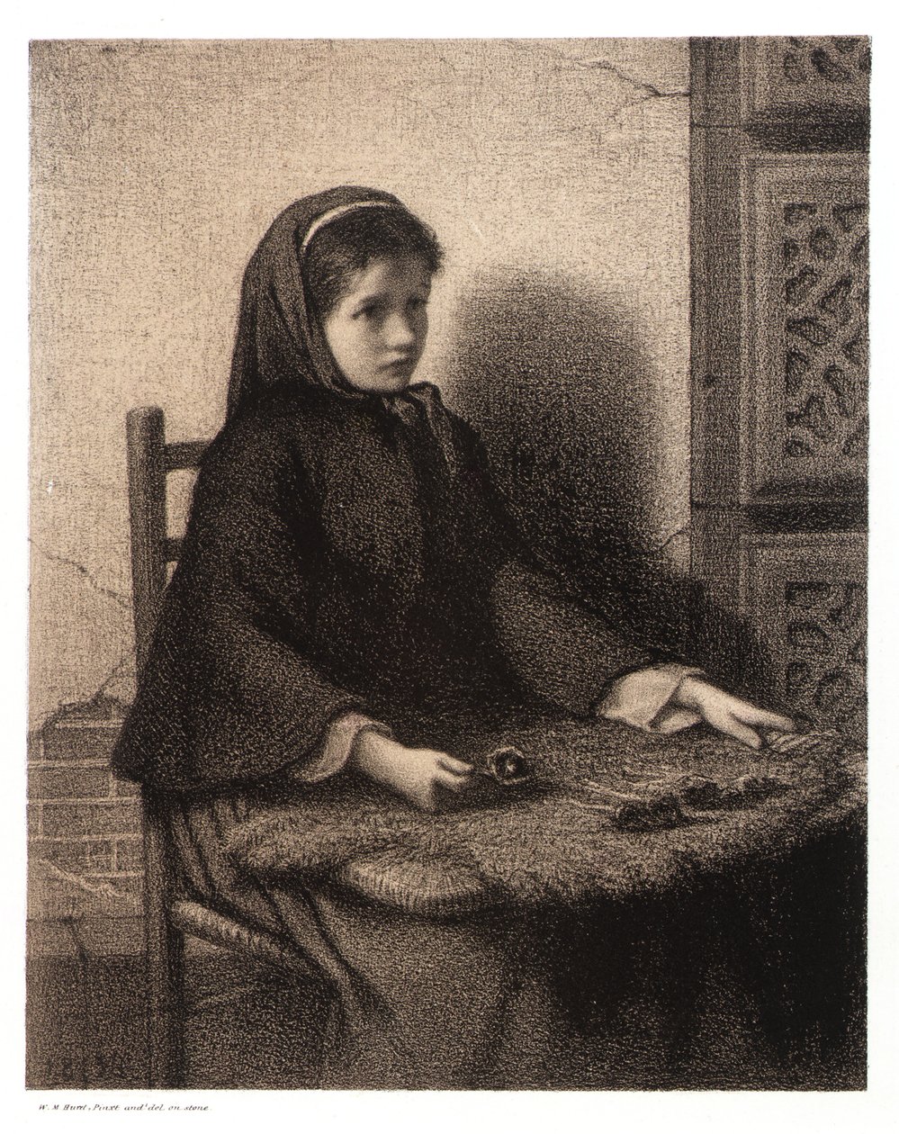 Ragazza viola da William Morris Hunt