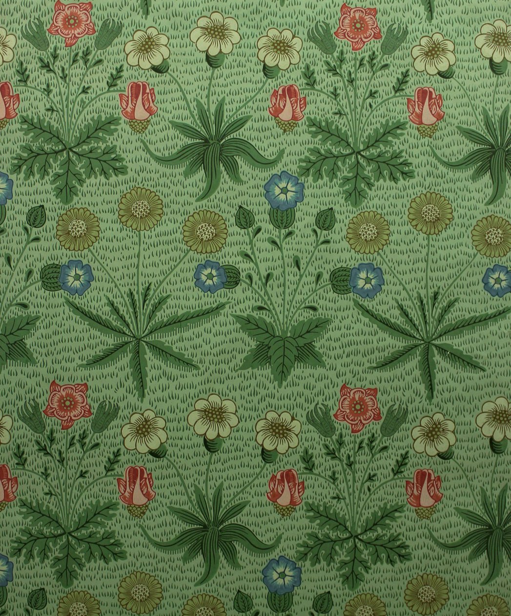 Daisy Marguerite, carta da parati stampata a blocchi, 1862 da William Morris Tapestry Works
