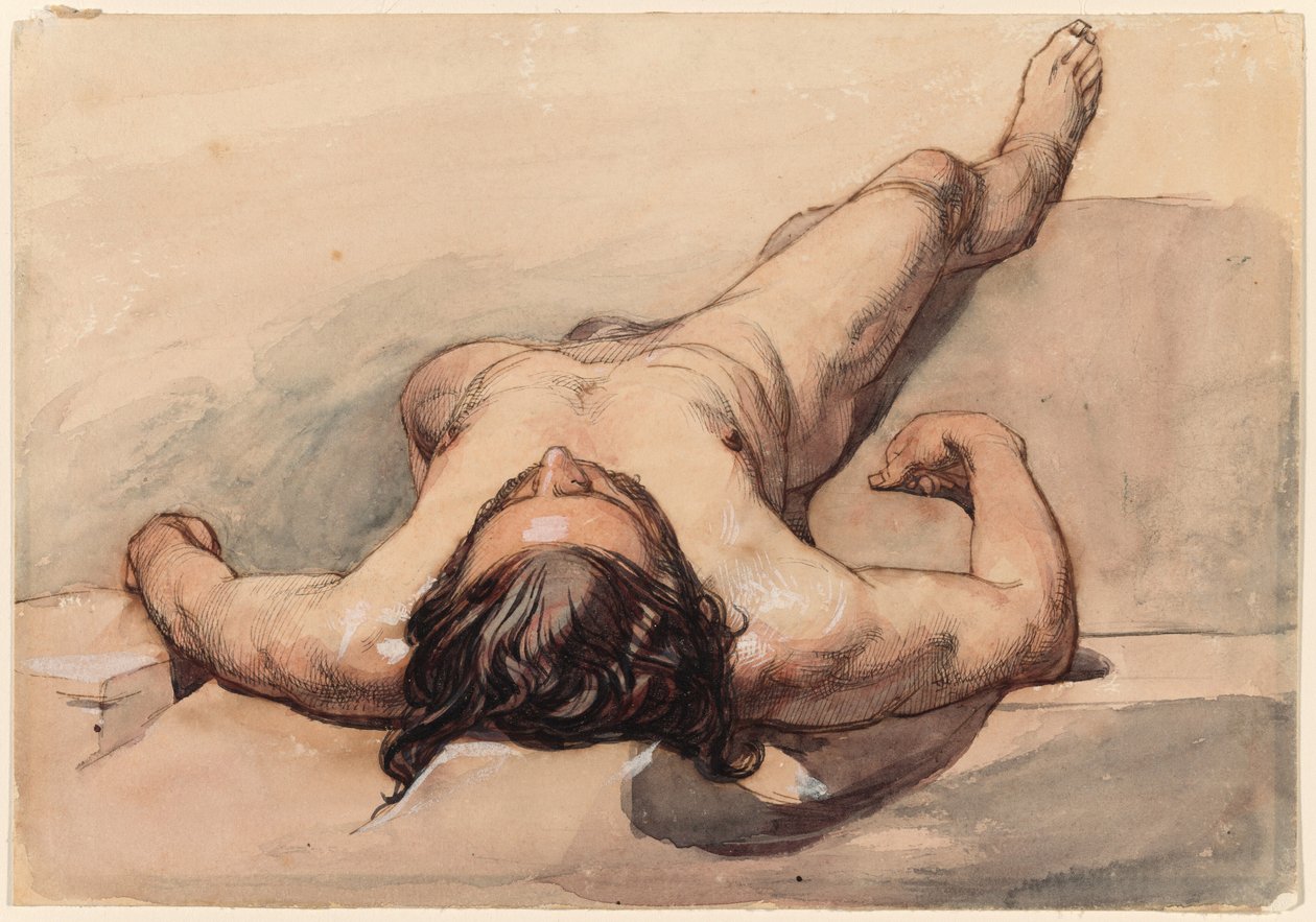 Studio di nudo maschile da William Mulready