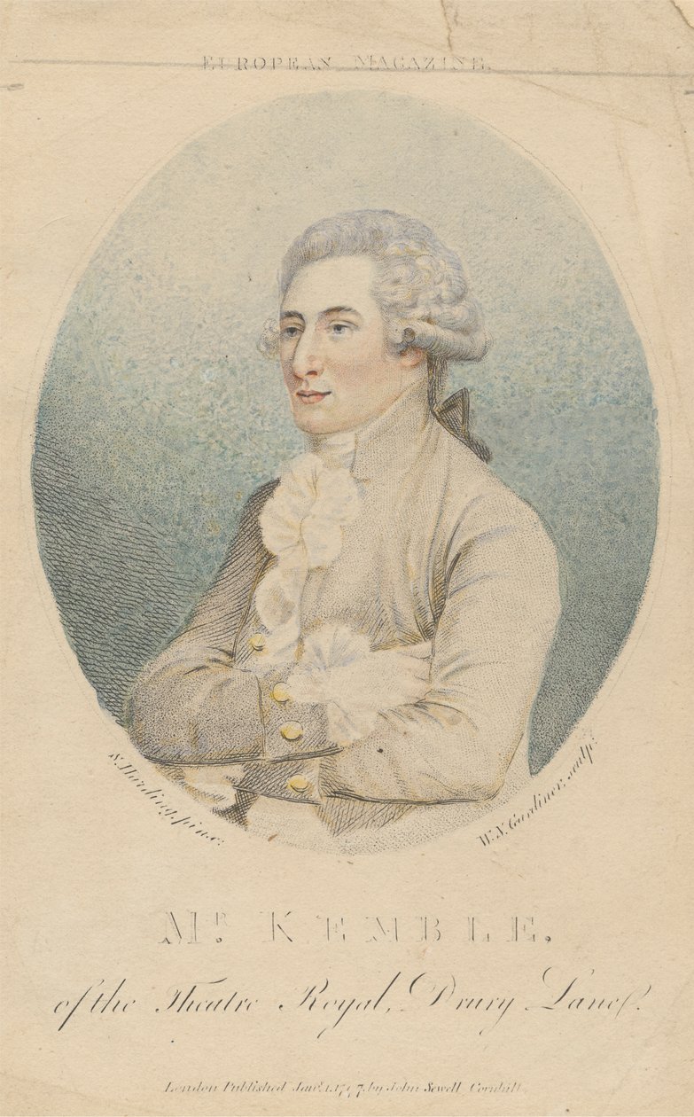 Mr. Kemble, del Theatre Royal, Drury Lane da William Nelson Gardiner