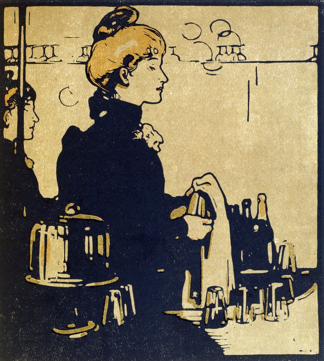 Barista, illustrazione da 