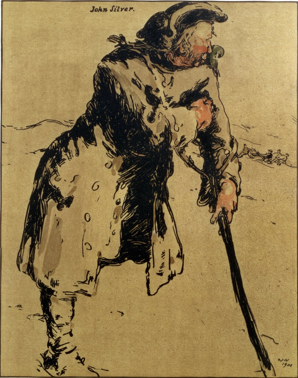 John Silver, Illustrazione da 