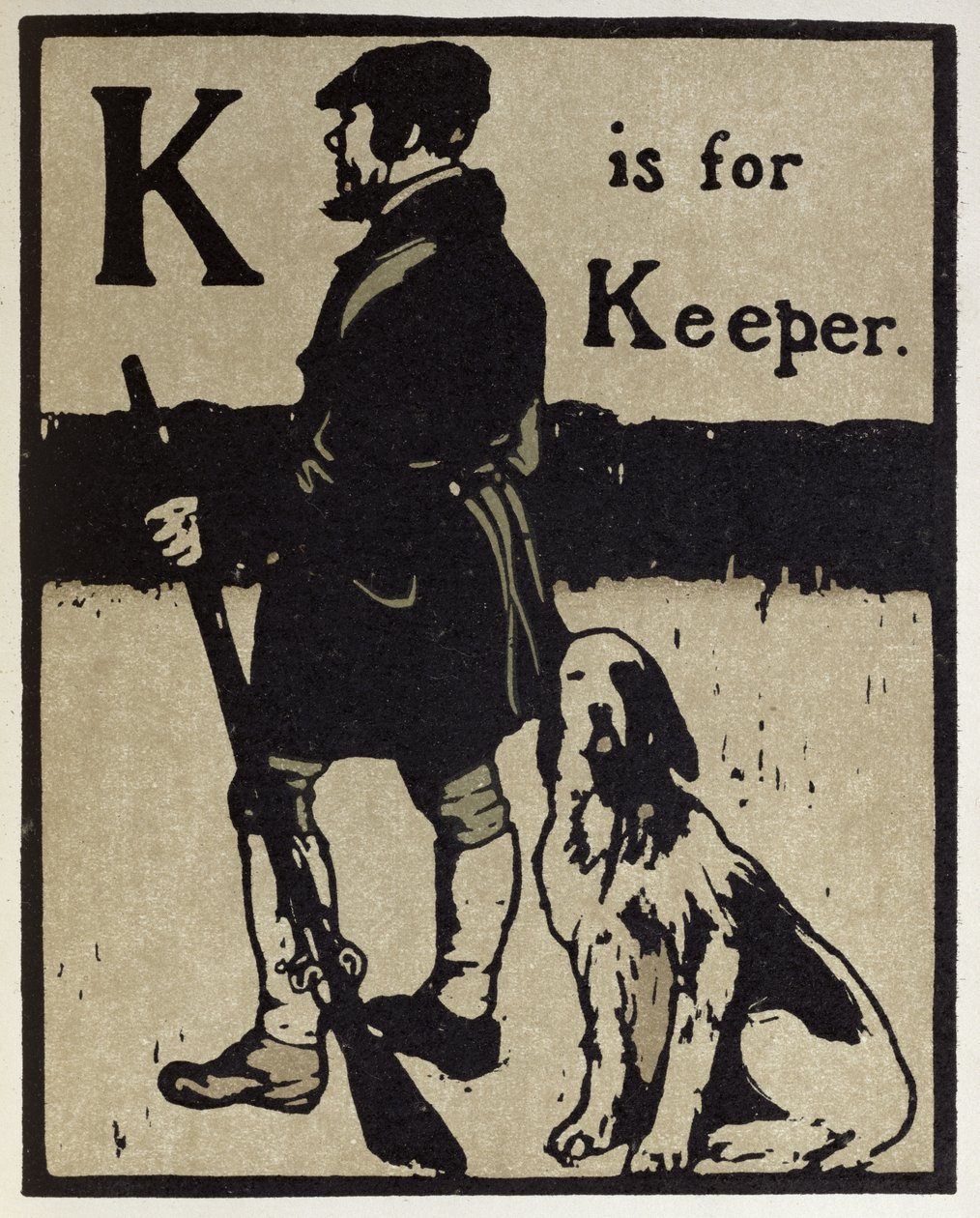 K è per Guardiano, illustrazione da 