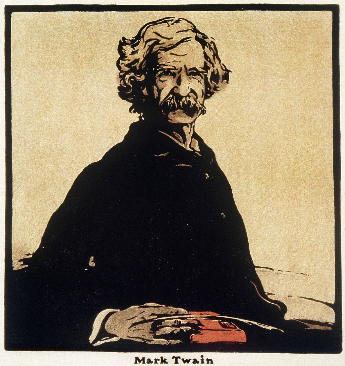 Ritratto di Mark Twain (1835-1910) Scrittore americano da William Nicholson
