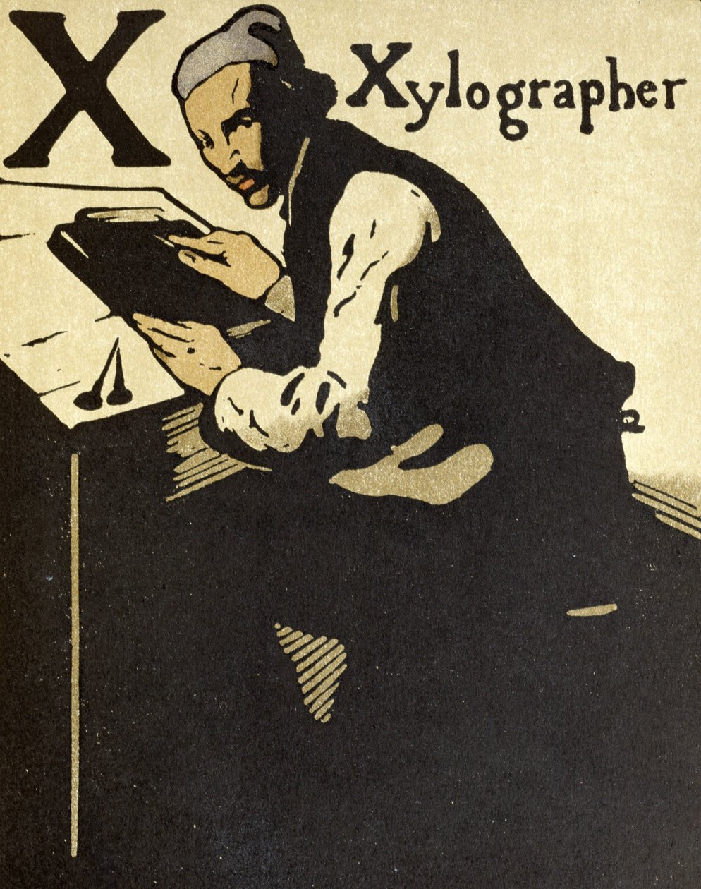 X per Xilografo, illustrazione da 