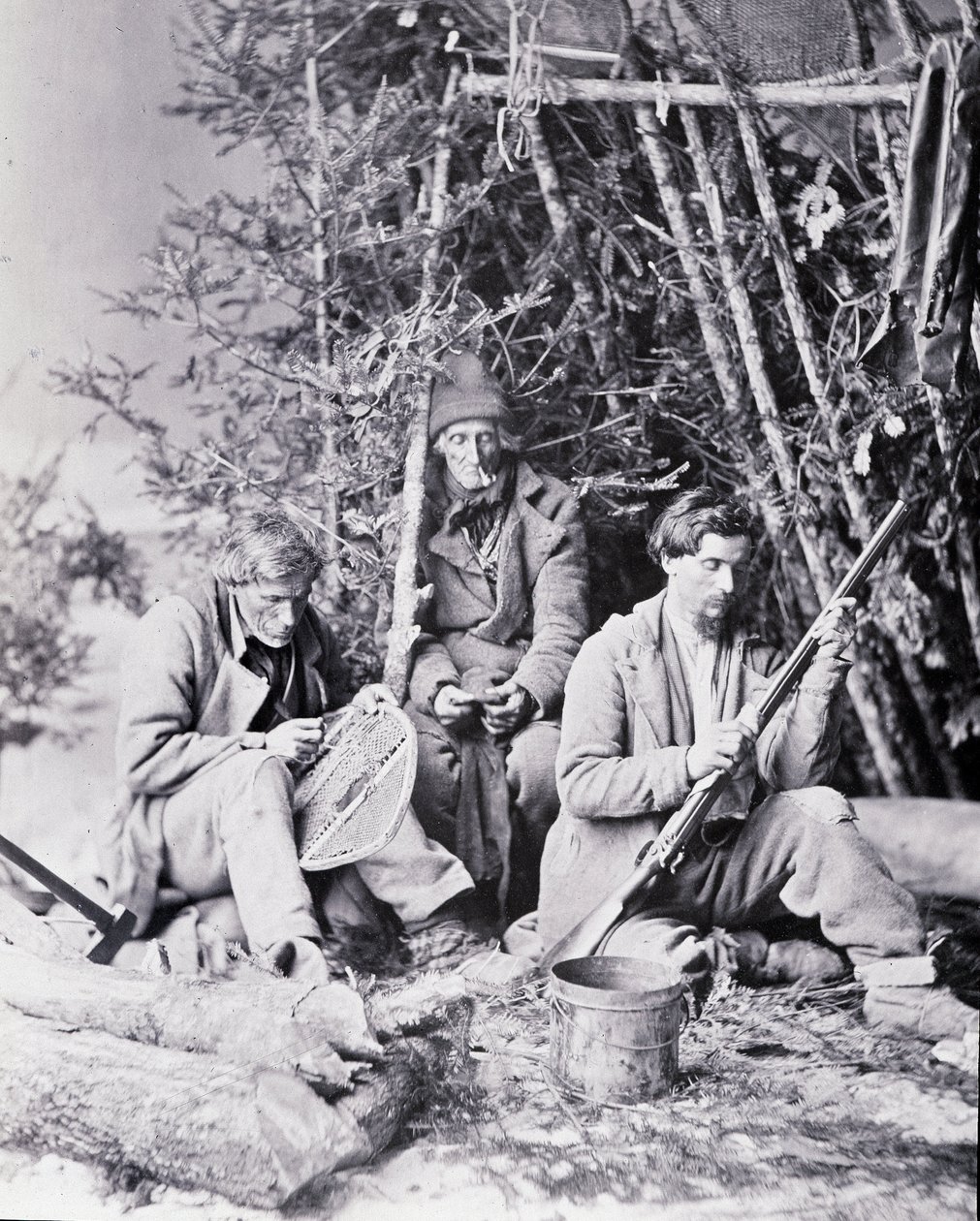 Vita del Trapper in Canada (foto) da William Notman